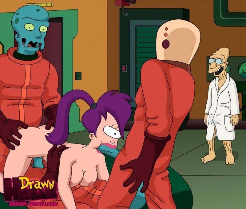 Futurama: Aliens fuck Leela